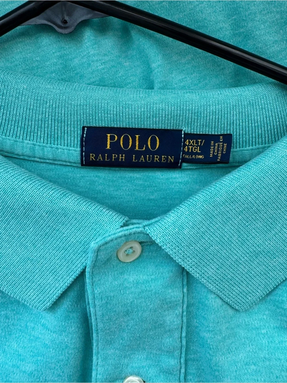 Polo by Ralph Lauren Men's Teal Polo Shirt - Big & Tall